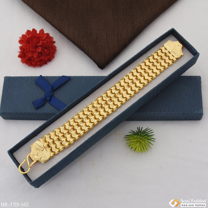 Soni Fashion - bracelet - 1 Gram Gold Plated Gorgeous Design Bahubali Bracelet for Men - Style D162