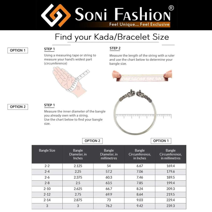 Soni Fashion - bracelet - 1 Gram Gold Plated Jaguar Attractive Design Bracelet Kada for Men - Style A950