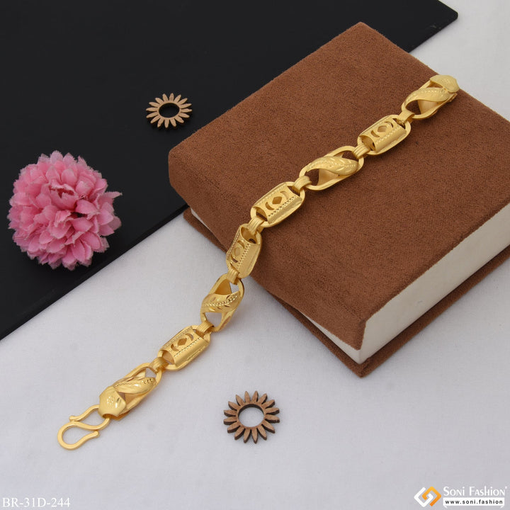 Soni Fashion - bracelet - 1 Gram Gold Plated Kohli Sophisticated Design Bracelet for Men - Style D244