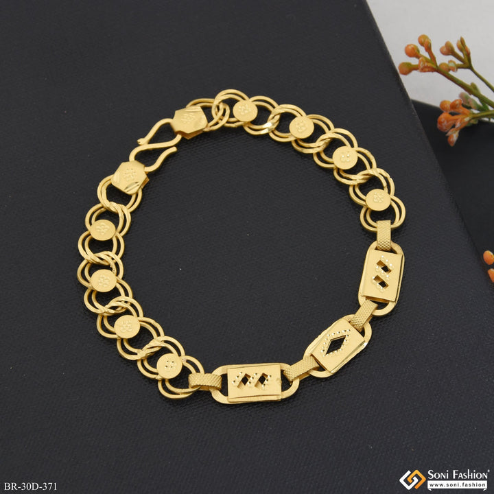 Soni Fashion - bracelet - 1 Gram Gold Plated Linked Trending Design Nawabi Bracelet for Men - Style D371