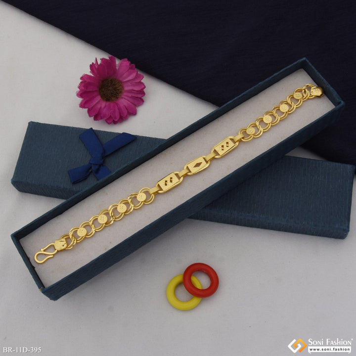 Soni Fashion - bracelet - Amazing Design Gold Plated Linked Nawabi Bracelet for Men - Style D395