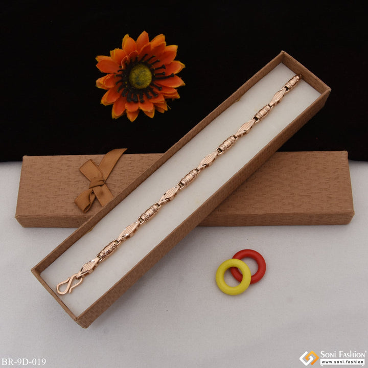 Soni Fashion - bracelet - Awesome Design Antique Design Rose Gold Color Bracelet for Men - Style D019