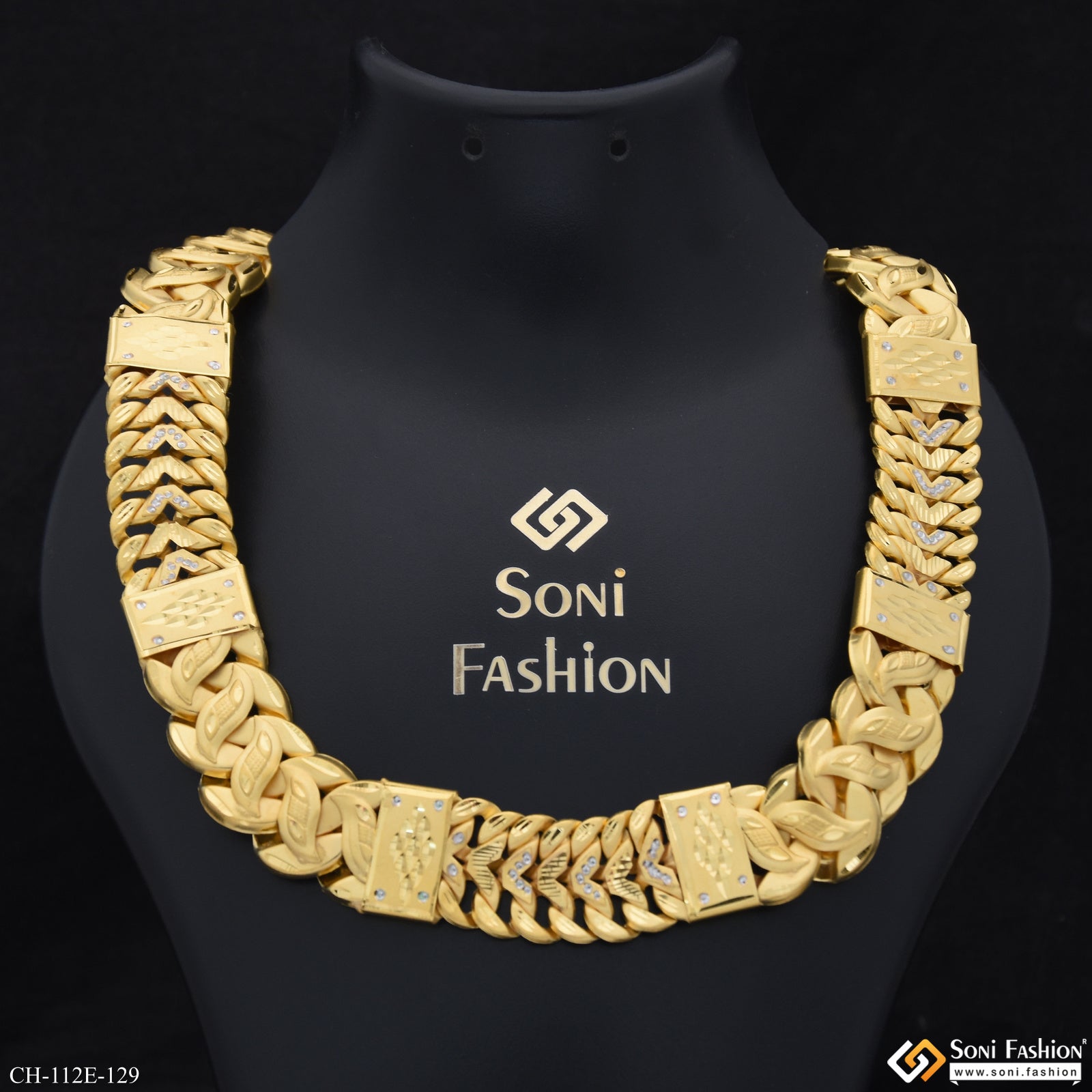 1 Gram Gold Plated Amazing Design Pokal Chain for Men - Style E129 ...