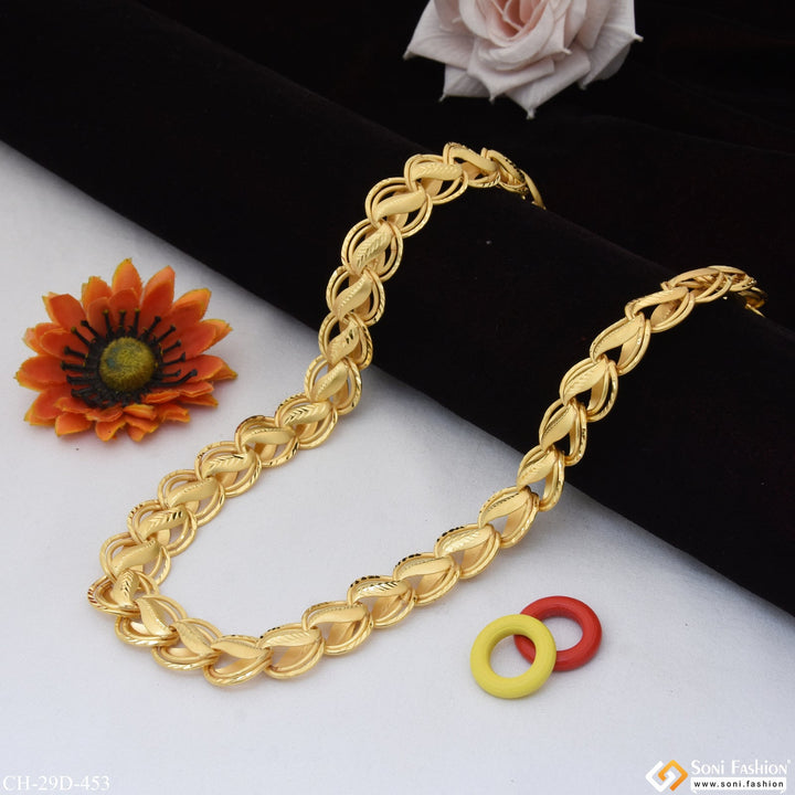 Soni Fashion - chain - Dainty Design Best Quality Gold Plated Kohli Chain for Men - Style D453