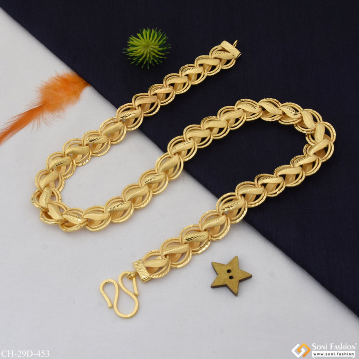 Soni Fashion - chain - Dainty Design Best Quality Gold Plated Kohli Chain for Men - Style D453