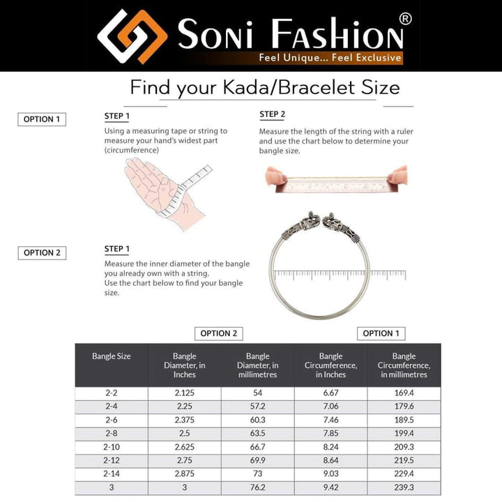 Soni Fashion - kada - Arrow Attention-Getting Design High Quality Gold Plated Kada for Men - Style A535