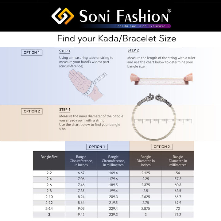 Soni Fashion - kada - Latest Design Black & Golden Color Ceramic & Steel Kada for Men - Style B121