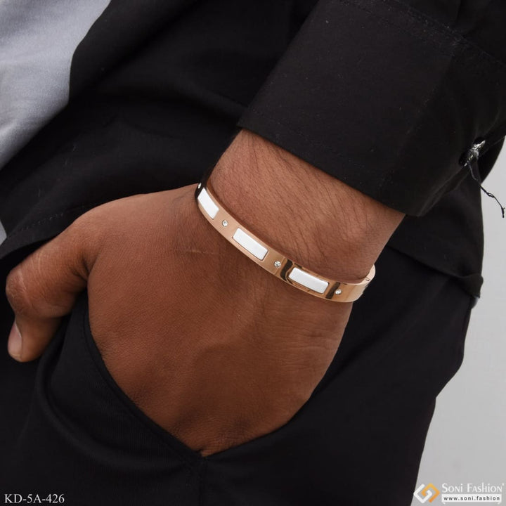 Soni Fashion - kada - Sparkling Design Superior Quality with Diamond Rose Gold Kada - Style A426