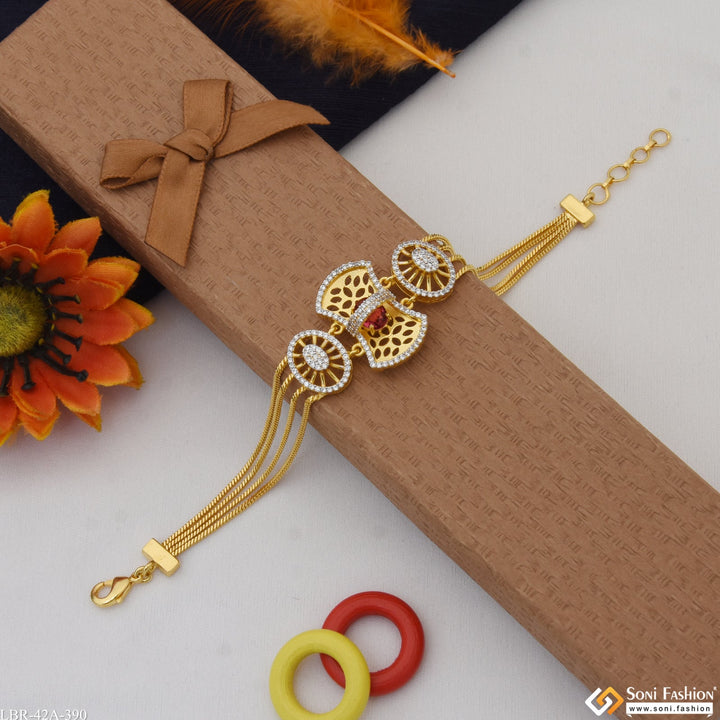 Soni Fashion - Ladies Bracelet - 1 Gram Gold Plated Finely Detailed Bracelet for Ladies - Style A390