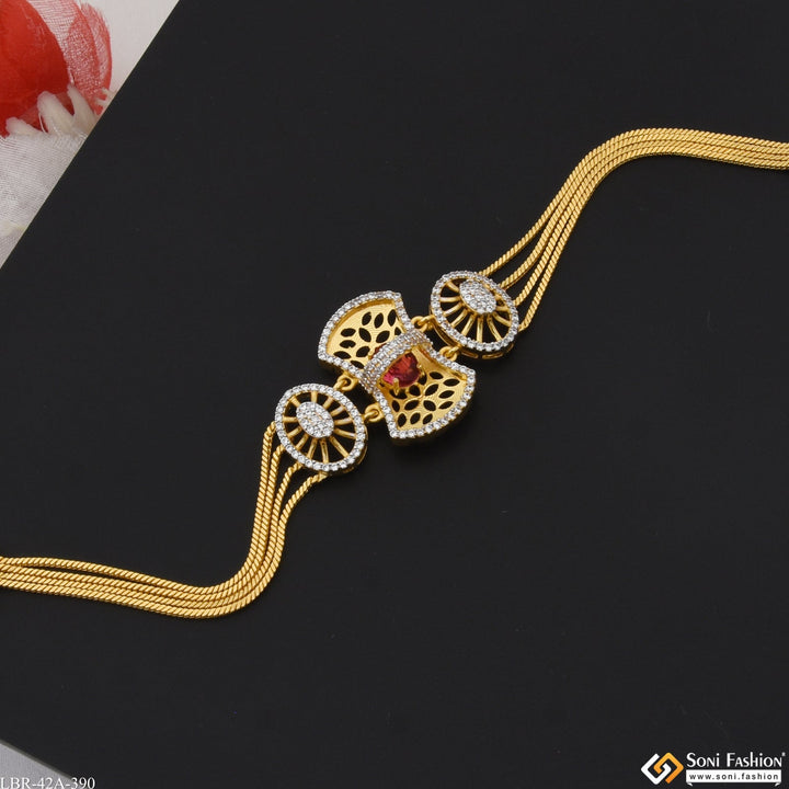 Soni Fashion - Ladies Bracelet - 1 Gram Gold Plated Finely Detailed Bracelet for Ladies - Style A390
