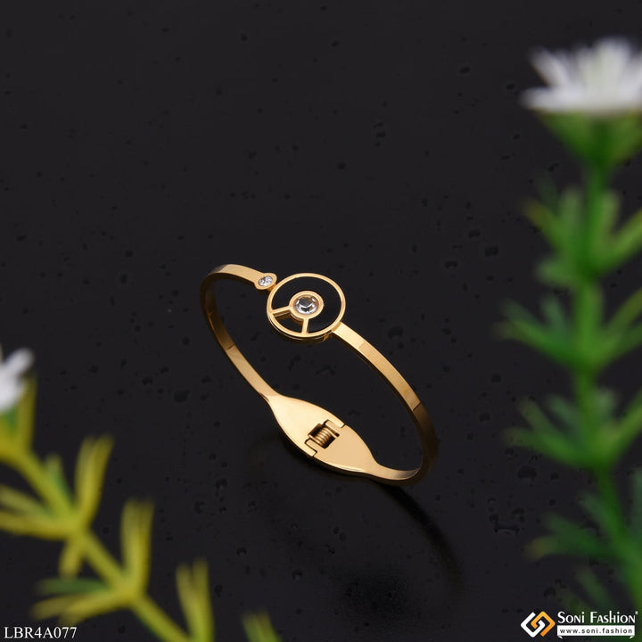 Soni Fashion - Ladies Bracelet - Charming Design With Diamond Golden Color Bracelet For Lady & Girl - Style Lbra077