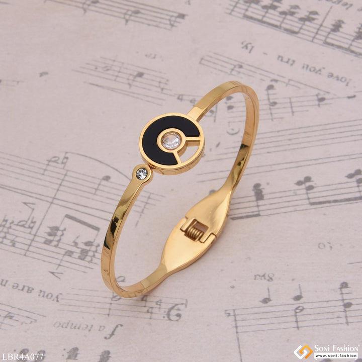 Soni Fashion - Ladies Bracelet - Charming Design With Diamond Golden Color Bracelet For Lady & Girl - Style Lbra077