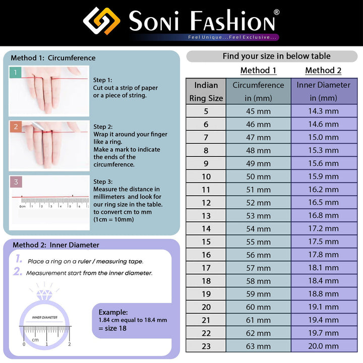 Soni Fashion - Ladies Ring - Designer with Diamond Unique Design Gold Plated Ring for Lady - Style LRG-146
