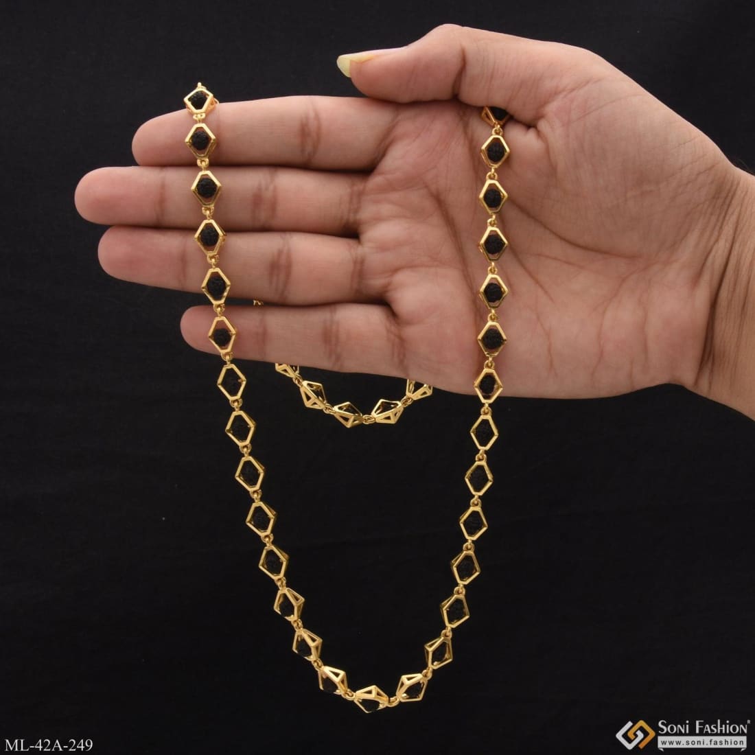 Gold Chain With Rudraksha Designs For Men Buy Gold Chains For Men By