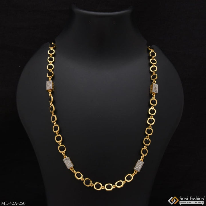 Soni Fashion - mala - 1 Gram Gold Plated Square Delicate Design Rudraksha Mala For Men - Style A250