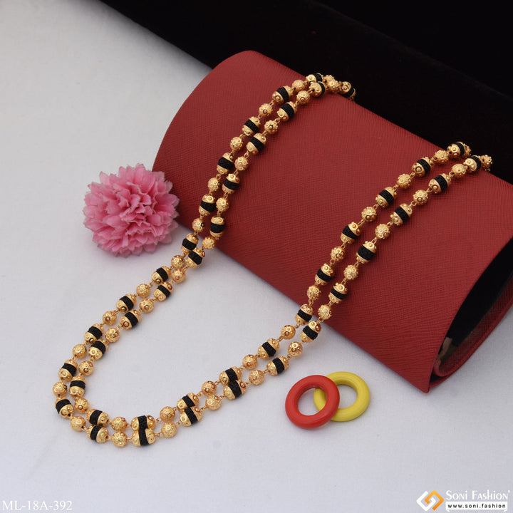 Soni Fashion - mala - 2 Line Attention-Getting Design Rudraksha Mala for Men - Style A392