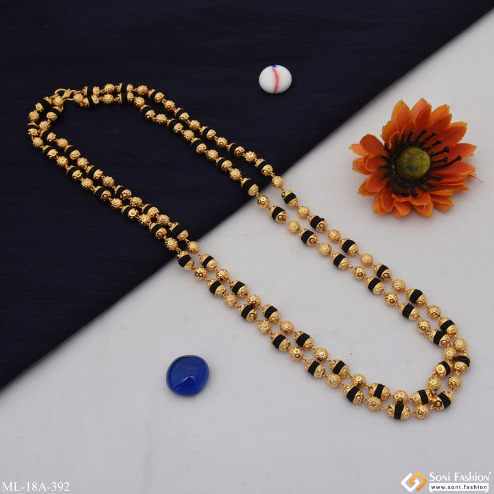 Soni Fashion - mala - 2 Line Attention-Getting Design Rudraksha Mala for Men - Style A392