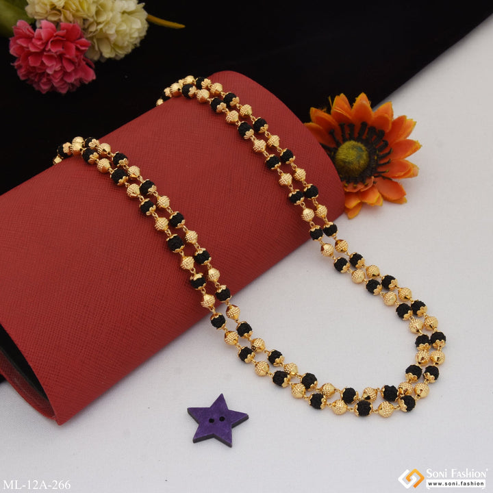 Soni Fashion - mala - Casual Design Premium-Grade Quality Gold Plated Mala for Men - Style A266