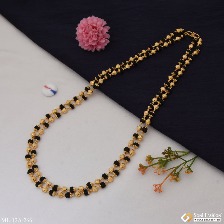 Soni Fashion - mala - Casual Design Premium-Grade Quality Gold Plated Mala for Men - Style A266