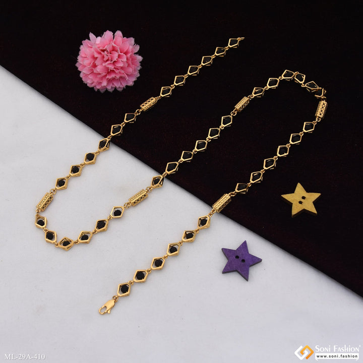 Soni Fashion - mala - Delicate Design 18k Gold Plated Rudraksha Mala for Men - Style A410