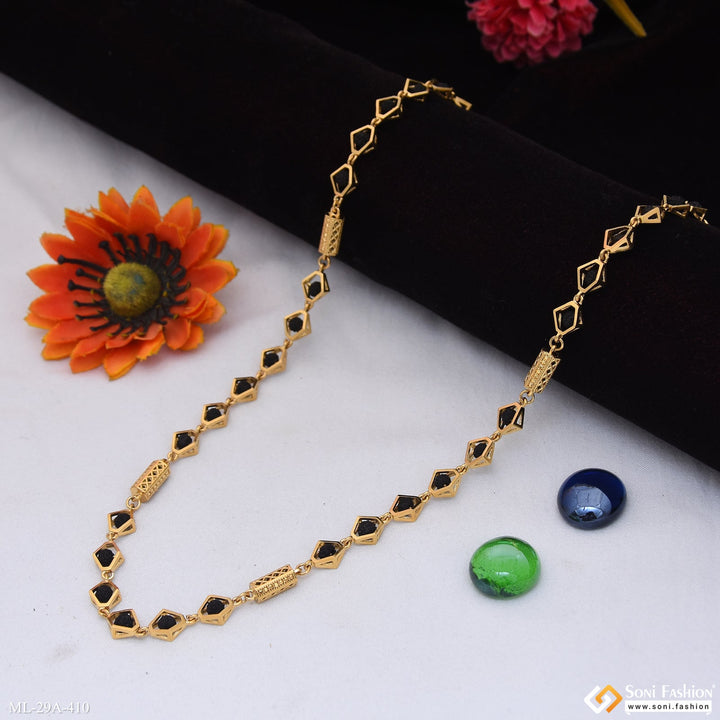 Soni Fashion - mala - Delicate Design 18k Gold Plated Rudraksha Mala for Men - Style A410