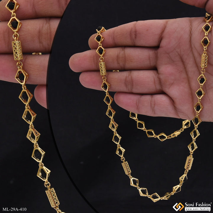 Soni Fashion - mala - Delicate Design 18k Gold Plated Rudraksha Mala for Men - Style A410