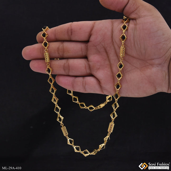 Soni Fashion - mala - Delicate Design 18k Gold Plated Rudraksha Mala for Men - Style A410