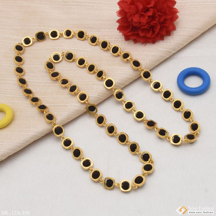 Soni Fashion - mala - Superior Quality High-Class Design Gold Plated Rudraksha Mala for Men - Style A350