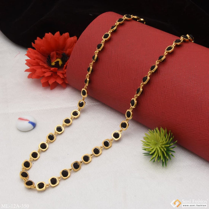 Soni Fashion - mala - Superior Quality High-Class Design Gold Plated Rudraksha Mala for Men - Style A350