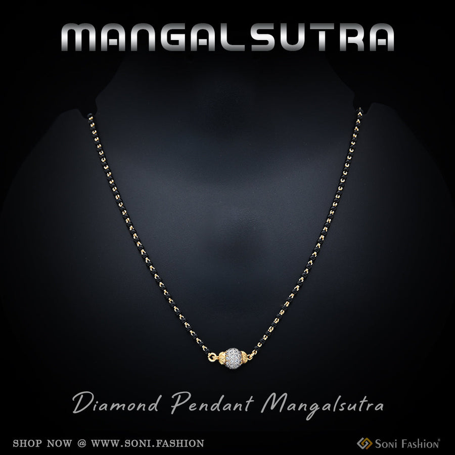 Soni Fashion - Mangalsutra - 1 Gram Gold Plated 1 Line Short Mangalsutra for Women | Bridal Wedding - Style A690