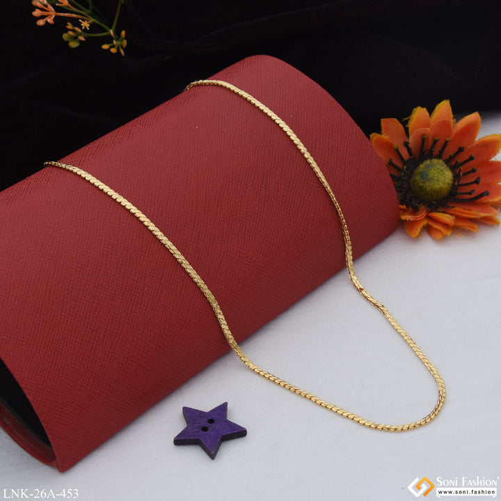 Soni Fashion - Necklace - 1 Gram Gold Plated Beautiful Design Cool Design Chain for Ladies - Style A453