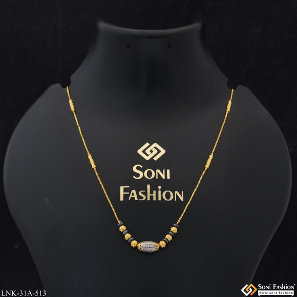 Soni Fashion - Necklace - 1 Gram Gold Plated Hand-Finished Design Necklace for Ladies - Style A513