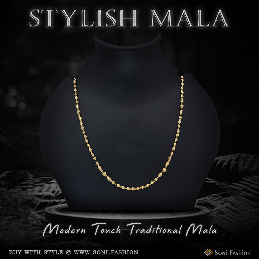 Soni Fashion - Necklace - 1 Gram Gold Plated New Style Beaded Mala for Women - Style A644