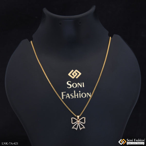 Soni Fashion - Necklace - Charming Design Gold Plated Chain Pendant for Ladies - Style A621