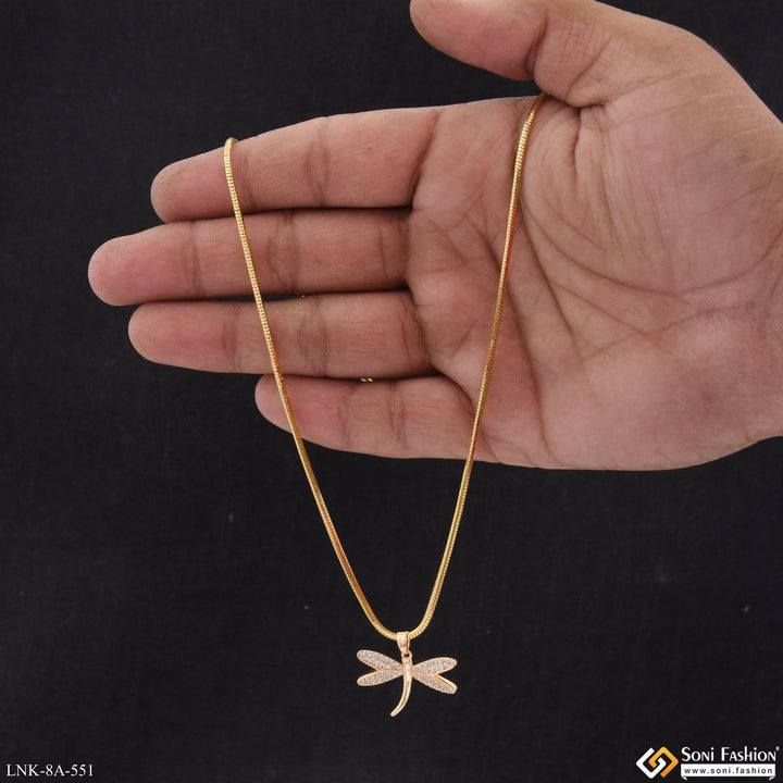 Soni Fashion - Necklace - Decorative Design Gold Plated Chain Pendant for Ladies - Style A551