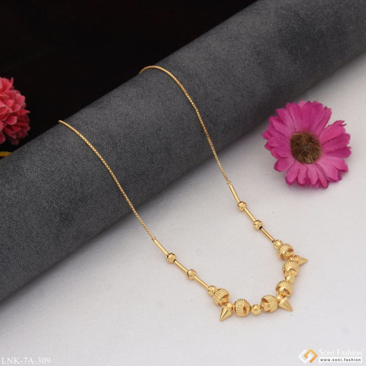 Soni Fashion - Necklace - Graceful Design Eye-Catching Design Gold Plated Necklace for Ladies - Style A309