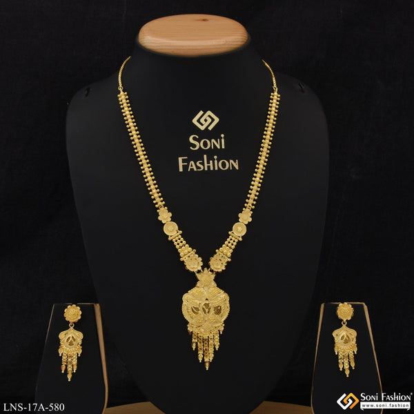 Soni Fashion - Necklace Set - Brilliant Design Chic Design Gold Plated Necklace Set for Ladies - Style A580