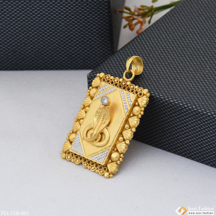 Soni Fashion - pendant - 1 Gram Gold Plated Goga Maharaj Best Quality Pendant for Men - Style B803