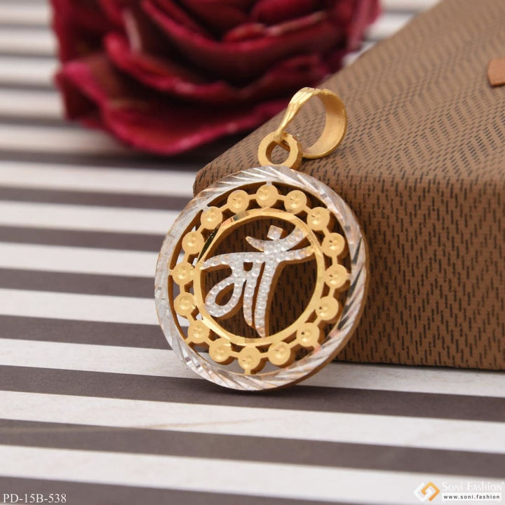 Soni Fashion - pendant - 1 Gram Gold Plated Maa Exceptional Design High-quality Pendant For Men - Style B538