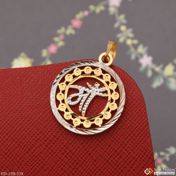 Soni Fashion - pendant - 1 Gram Gold Plated Maa Exceptional Design High-quality Pendant For Men - Style B538