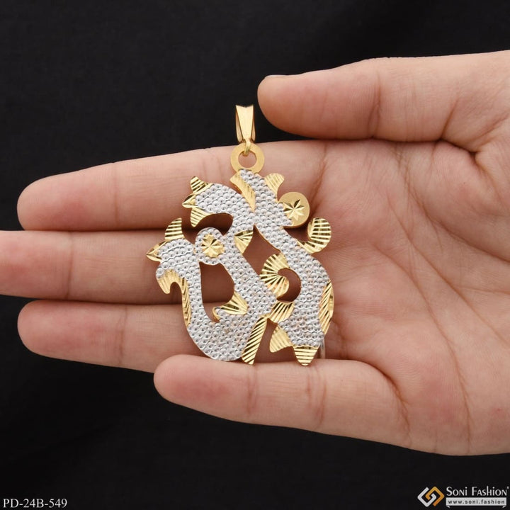 Soni Fashion - pendant - 1 Gram Gold Plated Om Designer Design Best Quality Pendant For Men - Style B549