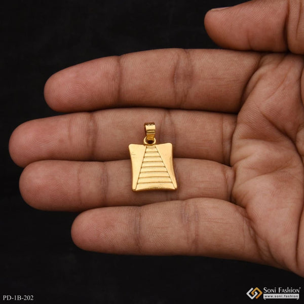 Soni Fashion - pendant - Triangle Stylish Design Best Quality Golden Color Pendant for Men - Style B202