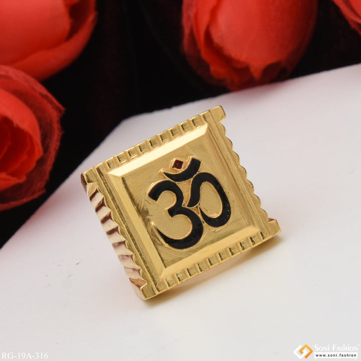 Soni Fashion - ring - 1 Gram Gold Forming Om Expensive-Looking Design High-Quality Ring - Style A316