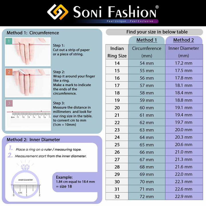 Soni Fashion - ring - Red Stone with Diamond Finely Detailed Design Gold Plated Ring for Men - Style A795