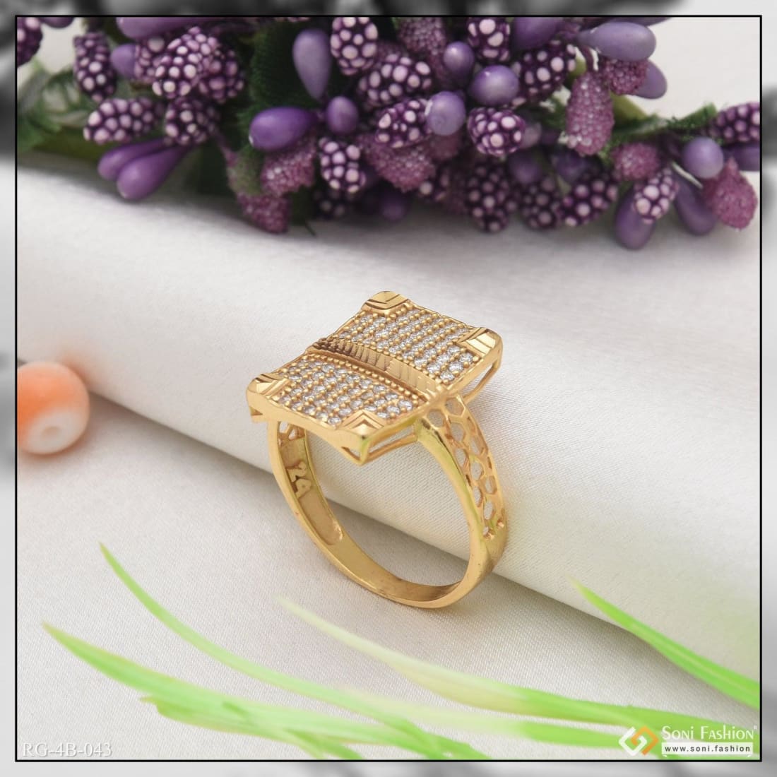 Buy Zivom Copper Initial Letter V Alphabet Name Hollow Chunky 18K Gold  Adjustable Free Size Ring For Women Online at Best Prices in India -  JioMart.
