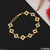 Square Shape With Diamond New Style Gold Plated Bracelet