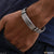 Superior quality silver bracelet for men - Style B245