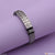 Square Superior Quality Unique Design Silver Color Bracelet For Men - Style B245 Stainless Steel Watch Band attached.
