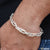 Sterling silver sophisticated design bracelet for men