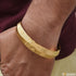 Om Stunning Design Superior Quality Gold Plated Punjabi Kada for Men - Style B061